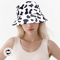 Cow Patterned Reversible Bucket Hat