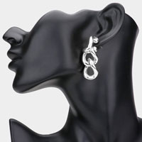 Metal Chain Link Dangle Earrings