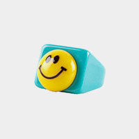 Smile Accented Resin Ring