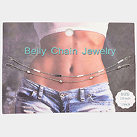 Double Layered Metal Belly Chain Jewelry
