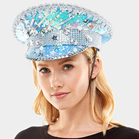 Star Pointed Sequin Bling Hat