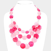 Marble Beads Layered Necklace