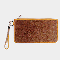 Double Sided Bling Wristlet Wallet/Clutch Bag