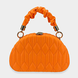 Quilted Solid Tote / Crossbody Bag