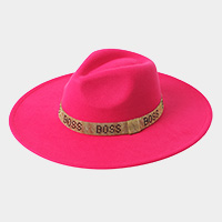 Bling Boss Message Band Panama Hat