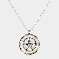 Pearl Starfish Pendant Necklace