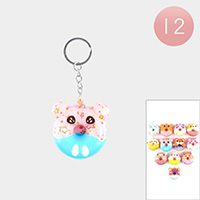 12PCS - Animal Squeeze Keychains