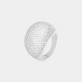 CZ Paved Dome Ring