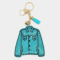 Bling Shirt Tassel Keychain