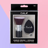 Kabuki Brush and Makeup Sponge Set