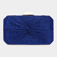 Knotted Shimmery Evening Clutch / Crossbody Bag