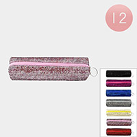 12PCS - Glittered Pencil Cases