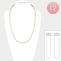 12PCS - Pearl Long Necklaces