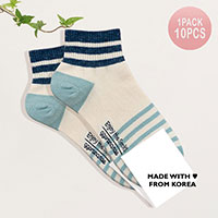 10Pairs - Striped Socks