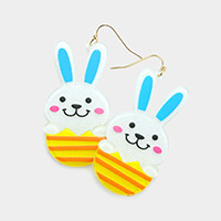 Easter Bunny Resin Dangle Earrings