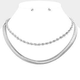 2PCS - Metal Chain Necklaces