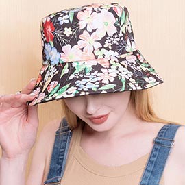 Flower Patterned Bucket Hat