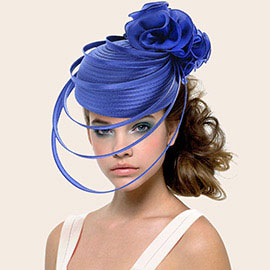Fabric Pointed Elastic String Dressy Hat