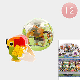12PCS - Kids Assorted Animal Kingdom Lego Building Block Toys