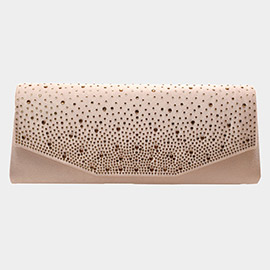 Bling Solid Rectangle Evening Clutch / Crossbody Bag