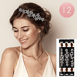 12PCS - Flower Stretch Headbands