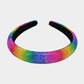 Rainbow Bling Padded Headband