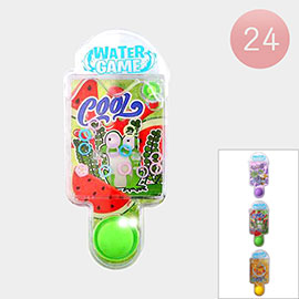 24PCS - Fruits Popsicle Water Ring Toss Game Toys