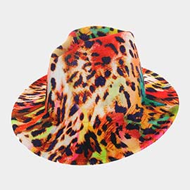 Leopard Patterned Panama Hat