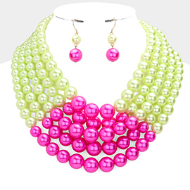 5Row Strand Pearl Necklace