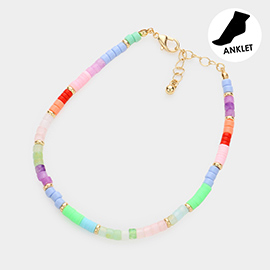 Colorful Beaded Anklet