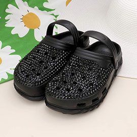 Bling Solid Rubber Sandals