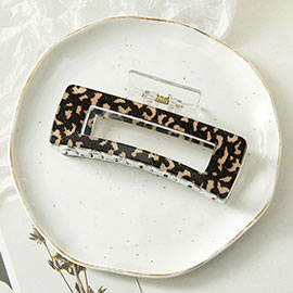 Leopard Patterned Hair Claw Clip