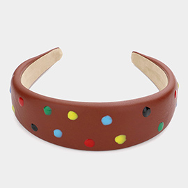 Colorful Polka Dot Headband