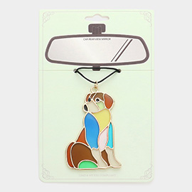 Colorful Dog Car Rear View Mirror Hanging Accessory