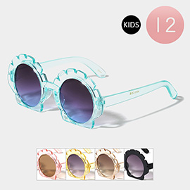 12PCS - Shell Wayfarer Kids Sunglasses