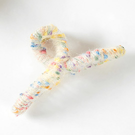 Wrapped Colorful Thread Hair Claw Clip