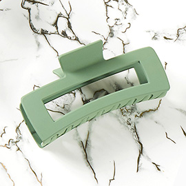 Solid Rectangle Hair Claw Clip