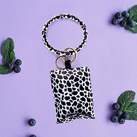 Cow Patterned Reusable Shopping Bag / Bracelet / Keychain