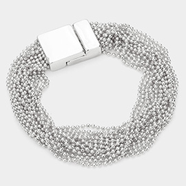 Secret Box _ Metal Ball Chain Multi Layered Magnetic Bracelet