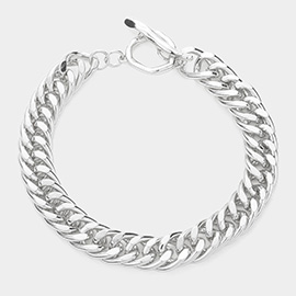 Metal Chain Toggle Bracelet