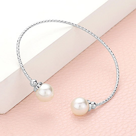 Pearl Tip Cuff Bracelet