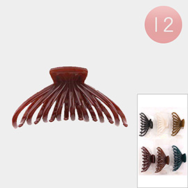 12PCS - Solid Hair Claw Clips