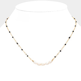 Pearl Seed Beads Necklace