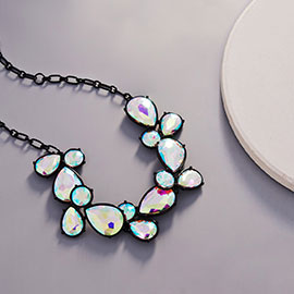 Teardrop Crystal Stone Necklace