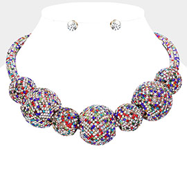 Bling Ball Statement Necklace