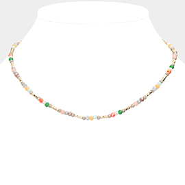 Faceted Beaded Necklace