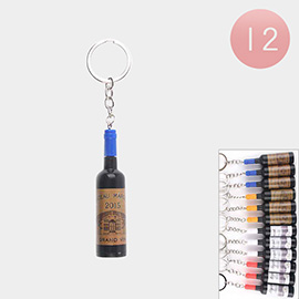12PCS - Wine Keychains