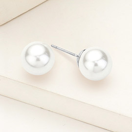 Pearl Ball Stud Earrings