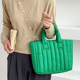 Quilted Padded Hand Bag / Tote Bag