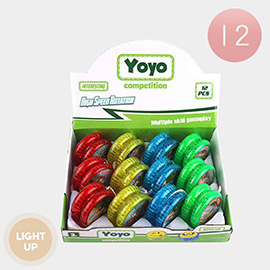 12PCS - Light Up Cars Yoyo Toy